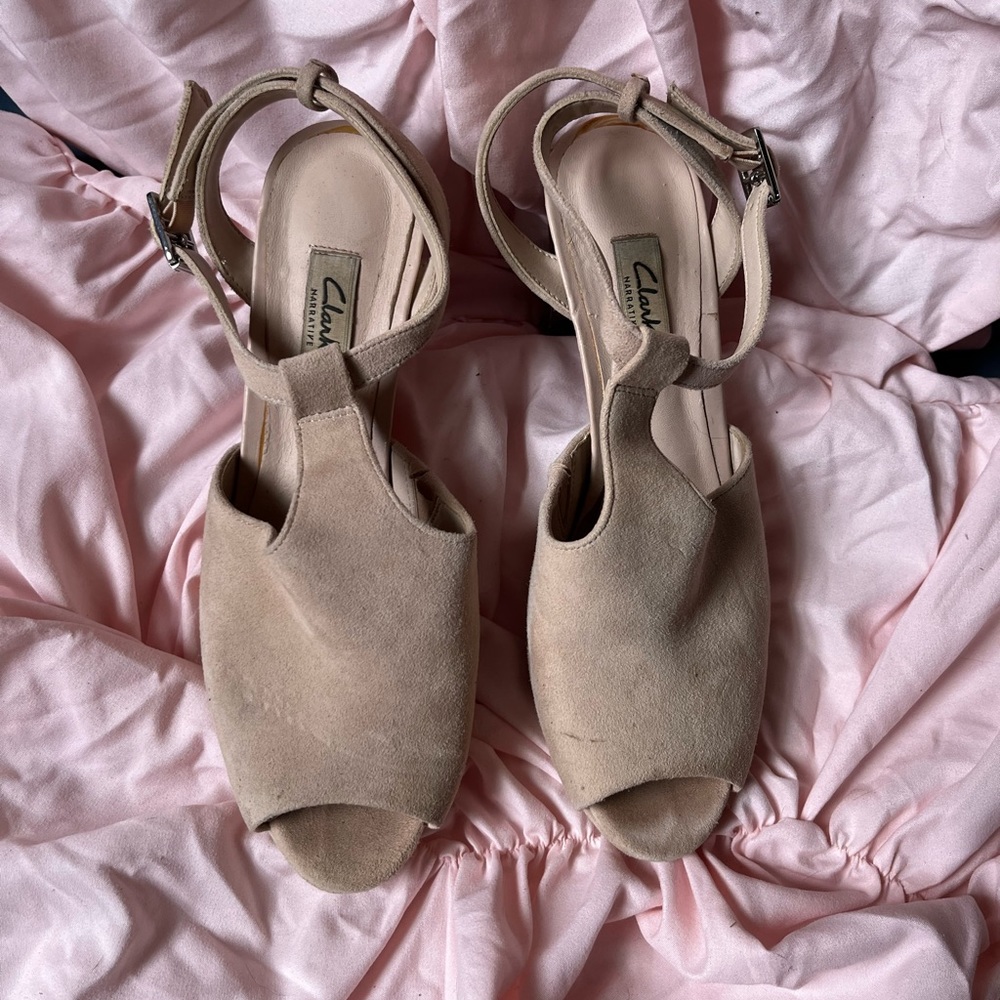 Nude Clark’s Heels